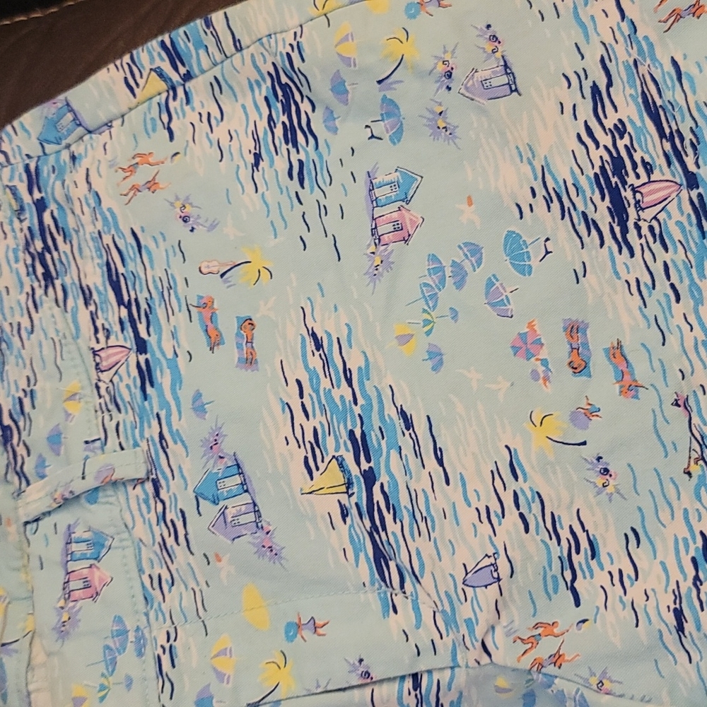 Old navy pixie shorts beach print sz 6 - Picture 3 of 7
